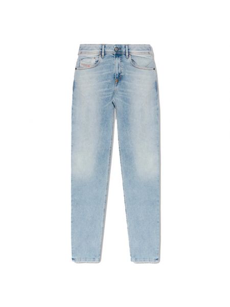 Jeansy skinny Diesel niebieskie