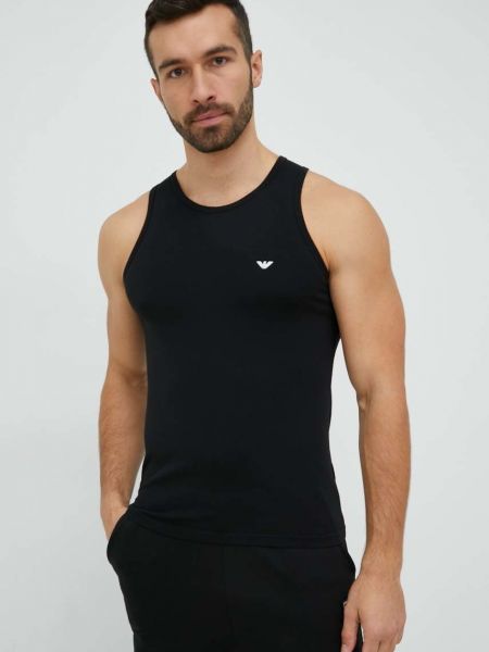 Тениска с дълъг ръкав Emporio Armani Underwear черно
