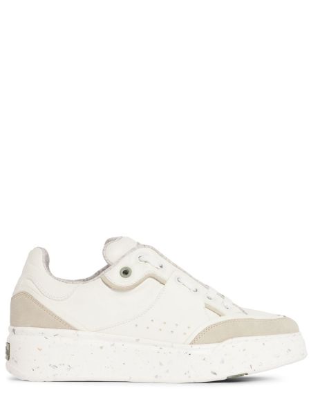 Lær sneakers Max Mara hvit