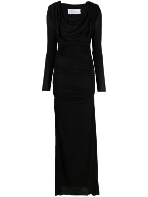 Βραδινό φόρεμα ντραπέ Giuseppe Di Morabito μαύρο