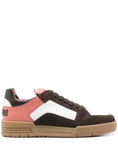 Læder sneakers Moschino hvid