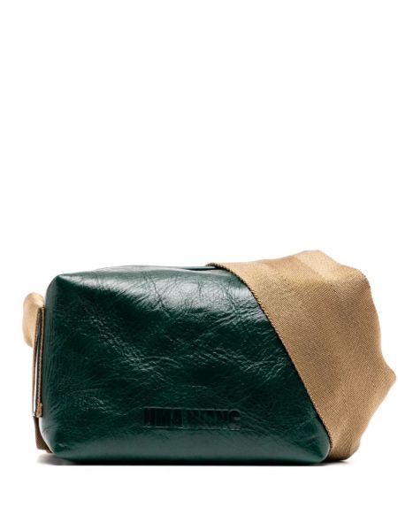 Кожени чанта през рамо Uma Wang зелено