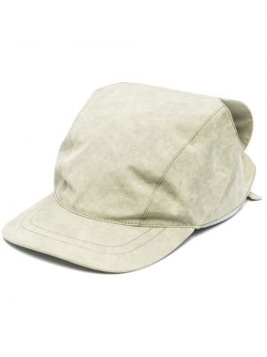 Памучна шапка с козирки Ranra зелено