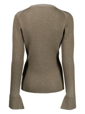 Sweter wełniany 3.1 Phillip Lim brązowy