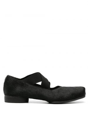 Кожени ниски обувки Uma Wang черно