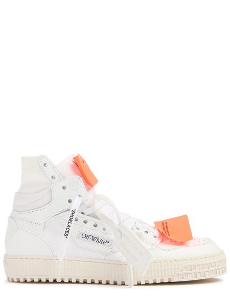 Sneakers i läder Off-white vit