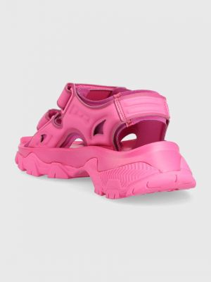 Sandale cu platformă Adidas By Stella Mccartney roz