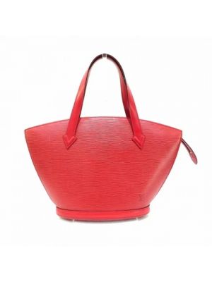 Leder shopper handtasche mit taschen Louis Vuitton Vintage rot