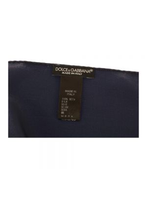 Pañuelo de seda con bolsillos Dolce & Gabbana azul
