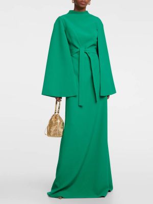 Длинное платье из крепа Safiyaa зеленое