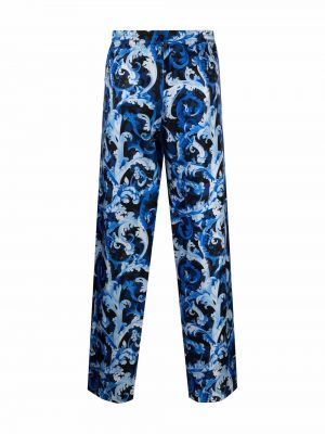 Pantalones con estampado Versace azul