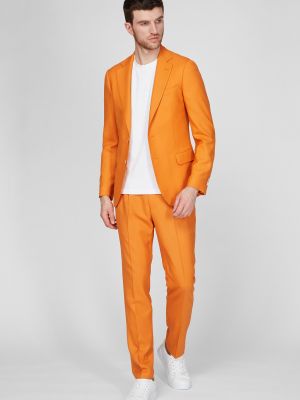 Шерстяные брюки Gant оранжевые