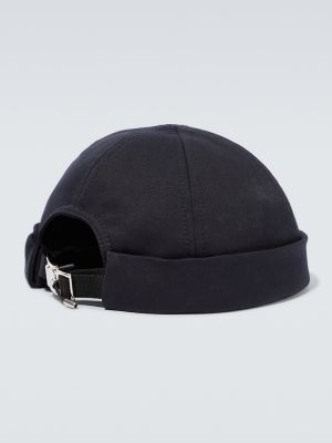 Chapeau en coton Giorgio Armani bleu
