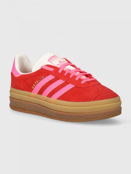 Semišové tenisky Adidas Originals červené