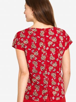 Kvetinové tričko Tranquillo červená