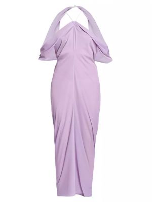 Платье миди с открытыми плечами Jw Anderson, lilac