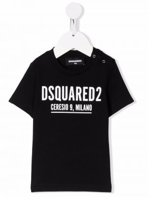 Trykt t-skjorte for jenter Dsquared2 Kids svart