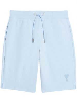 Shorts mit stickerei Ami Paris blau