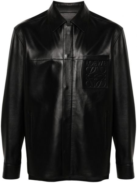 Kožna jakna Loewe crna