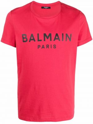 Trykt t-skjorte Balmain rosa