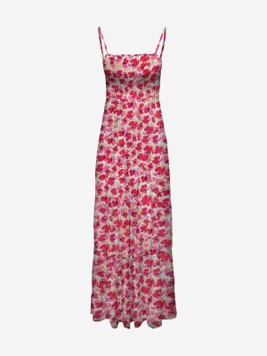 Φλοράλ μάξι φόρεμα Jdy ροζ