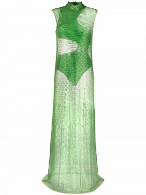 Коктейлна рокля Stella Mccartney зелено