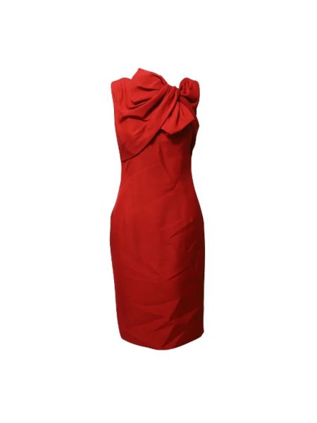 Jedwabna sukienka Giambattista Valli Pre-owned czerwona