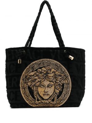 Shopper kabelka Versace černá