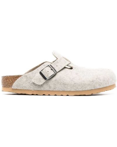 Følte ull mules Birkenstock grå