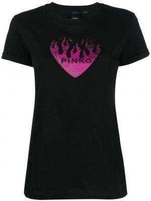 T-shirt con stampa Pinko