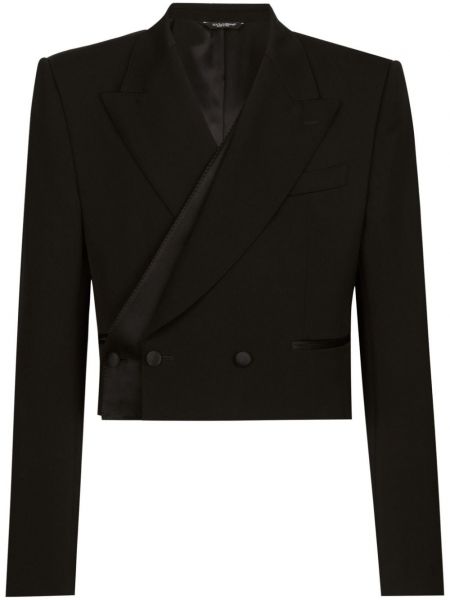 Dobbeltradet blazer Dolce & Gabbana sort