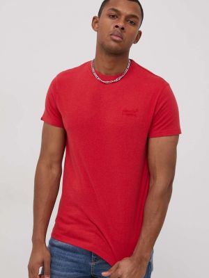 Тениска с дълъг ръкав Superdry червено