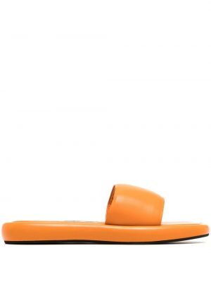 Dabīgās ādas sandales Senso oranžs
