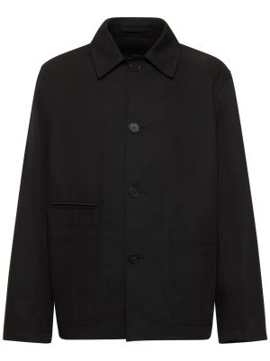 Pamučna pamučna jakna Lanvin crna