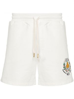 Shorts de sport en coton Casablanca blanc