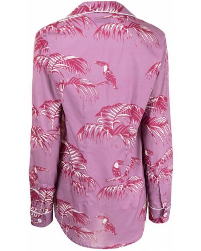 Pyjama mit print Desmond & Dempsey lila