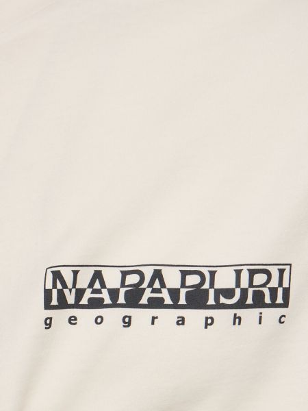 Kokvilnas t-krekls Napapijri balts
