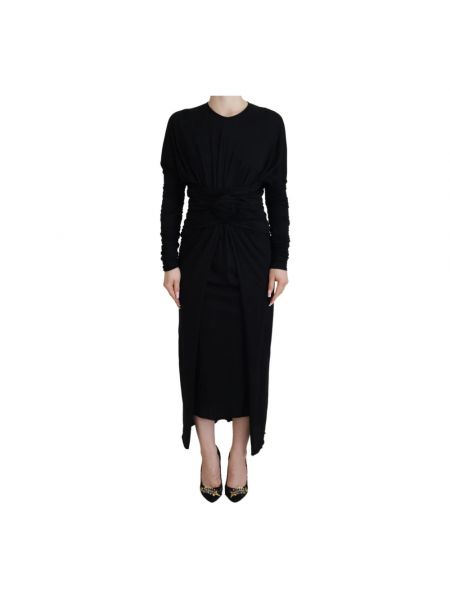 Dzianinowa sukienka Dolce And Gabbana czarna