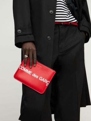 Δερμάτινη τσάντα Comme Des Garçons Wallet κόκκινο