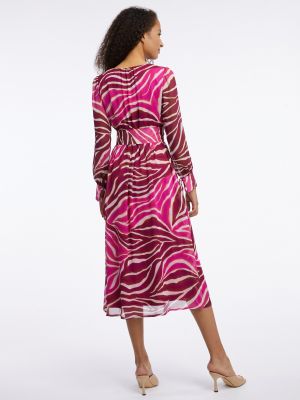 Dlouhé šaty Orsay růžové