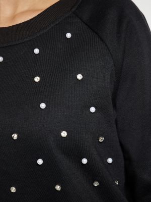 Caurspīdīgs džemperis Faina melns