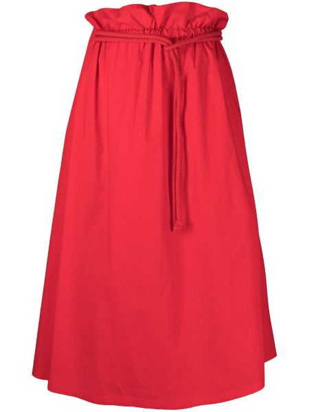 Falda de cintura alta Société Anonyme rojo