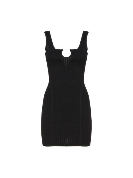 Sukienka mini w paski Jacquemus czarna