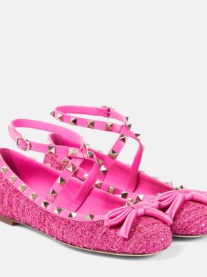 Balerina cipők Valentino Garavani rózsaszín