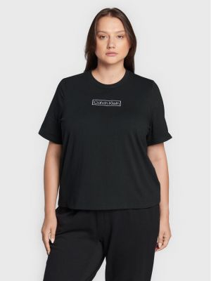 T-shirt Calvin Klein Curve schwarz