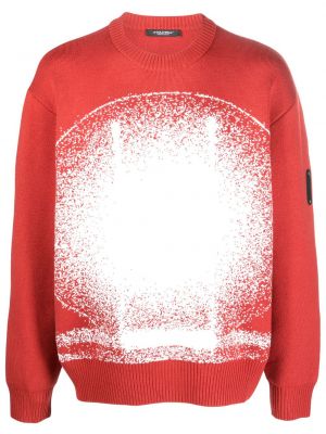 Strick sweatshirt mit rundhalsausschnitt mit print A-cold-wall*