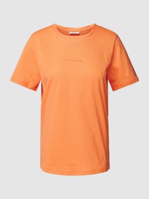 Koszulka w jednolitym kolorze Marc O'polo Denim pomarańczowa
