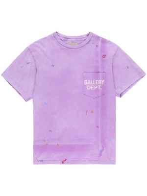 Βαμβακερή μπλούζα Gallery Dept. μωβ