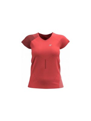 Tričko s krátkými rukávy Compressport červené