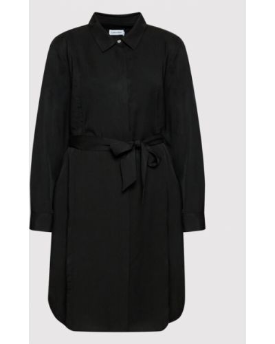 Robe chemise Calvin Klein Curve noir